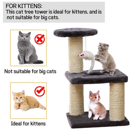 Cat Climbing Frame Small Cat Tree Scratching Post Jumping Tower for Indoor Use