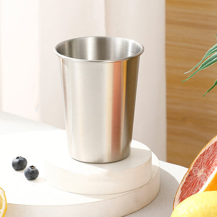 6PCS Stainless Steel Cups 350ml Bar Glass Food-Grade for Pub Party Wedding Use