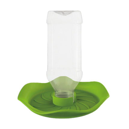 Reptile Water Bowl with Bottle for Lizard Gecko Snake Inverted Bottle Dispenser
