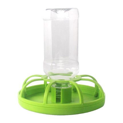 Reptile Water Bowl with Bottle for Lizard Gecko Snake Inverted Bottle Dispenser