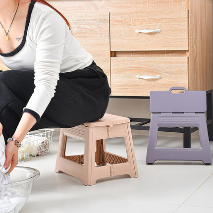 Portable Outdoor Plastic Folding Stool Lightweight Foldable For Camping Picnic