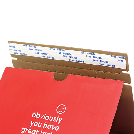 10PCS Corrugated Cardboard Boxes Zipper Closure Sturdy For Shipping Packaging