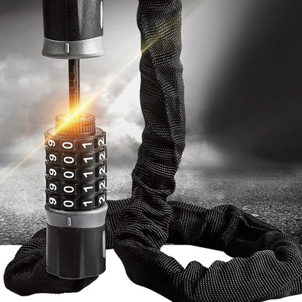 Bike Chain Lock Combination Anti Theft Security Lock 120cm Length Anti-Theft