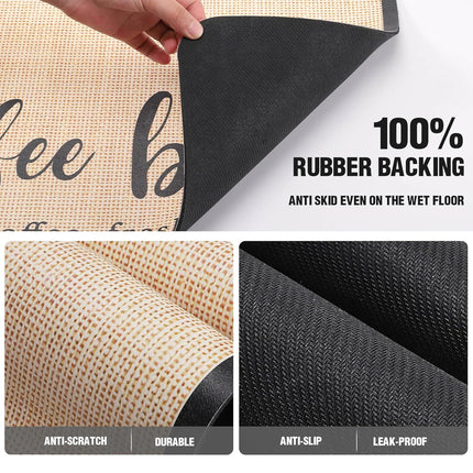 Super Draining Dish Drying Mat Quick Dry Coffee Kitchen Bathroom Tableware Pad