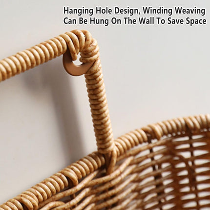 Bathroom Kitchen Multi-Tier Storage Rack Plastic Rattan Height Sturdy Waterproof