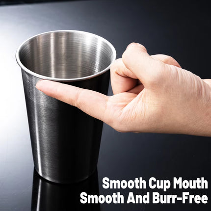 Stainless Steel Cups 8PCS Beer Water Coffee Milk Tea Mugs Reusable Drinkware