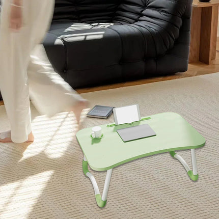 Bedside Small Table Foldable for Office Study Sturdy Portable for Laptop Books