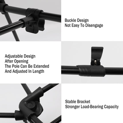 Portable Outdoor Chair Footrest Retractable Folding Lightweight Waterproof