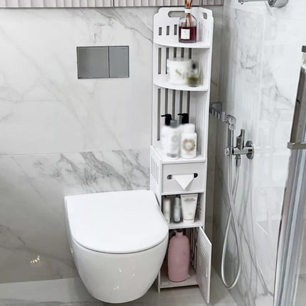 Bathroom Corner Storage Rack Durable Floor-Standing Storage Rack Space Saving