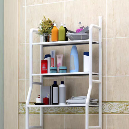 Bathroom Storage Shelf Metal Rack Space Saving Durable for Toiletries Towels