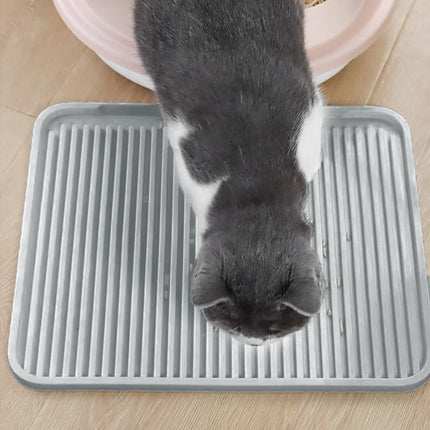 Cat Litter Mat Anti Splash Pet Toilet Pad Reusable Double Layer Litter Box Mat
