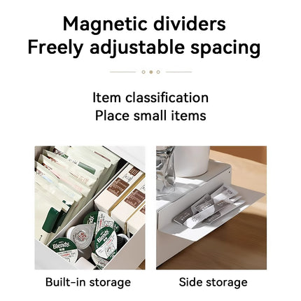 Coffee Pod Storage Drawer Space Saving Organizer for Home Countertop Cabinet