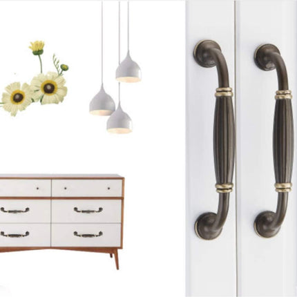 Pure Copper Cabinet Handle Antique Drawer Pull Black Small Copper Door Handle