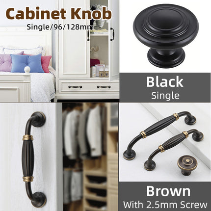 Pure Copper Cabinet Handle Antique Drawer Pull Black Small Copper Door Handle