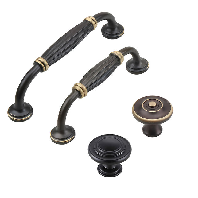 Pure Copper Cabinet Handle Antique Drawer Pull Black Small Copper Door Handle