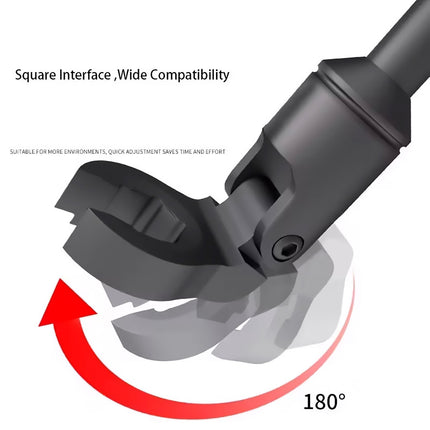 6PCS Flexible Head Fuel Line Wrench Set 12-19mm CR-V Steel for Injector Tubing