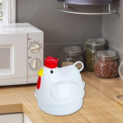Quick Breakfast Microwave Egg Steamer - 4 Egg Boiler for Home Kitchen