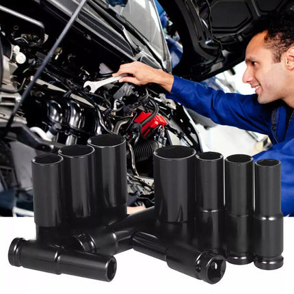 10pcs 8-24mm Impact Socket Set Metric Imperial Drive Air Garage Deep