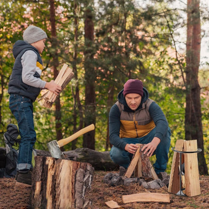 Manual Firewood Splitter Heavy Duty Log Wood Splitting Cutter Kindling Cracker