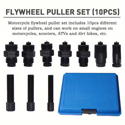 10PCS Motorcycle Flywheel Removal Tool Kit for Motor Repair Maintenance Use