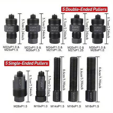 10PCS Motorcycle Flywheel Removal Tool Kit for Motor Repair Maintenance Use