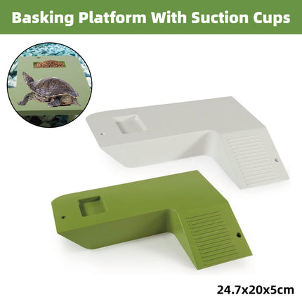 Turtle Climbing Platform Inclined Basking Ramp for Breeding Box Aquarium Habitat