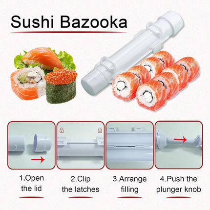 Sushi Making Tool Set Non Stick Easy To Use For Kitchen Beginners Sushi Lovers