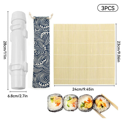 Sushi Making Tool Set Non Stick Easy To Use For Kitchen Beginners Sushi Lovers