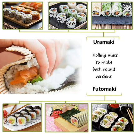 Sushi Making Tool Set Non Stick Easy To Use For Kitchen Beginners Sushi Lovers