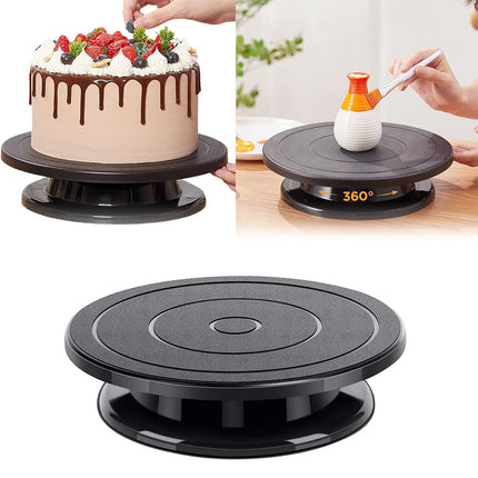 Rotating Cake Turntable Set With Icing Spatula Baking Tools For Decorating Cakes