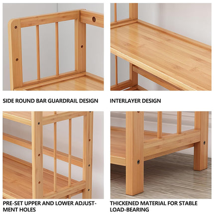 Simple Bookshelf Floor Rack for Home Office Living Room Assembly Students
