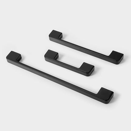 Dark Grey Modern Simple Wardrobe Handle 96/128/160mm Drawer Cabinet Door Pull