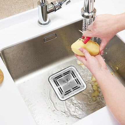 Kitchen Waste Disposer Square Lid Sink Plug Food Disintegration Drain Cover Tool