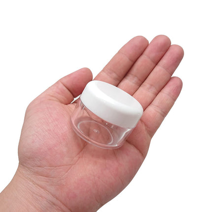 Cosmetic Cream Jar Bottle 50PCS 5g Transparent Round Refillable Sample Container