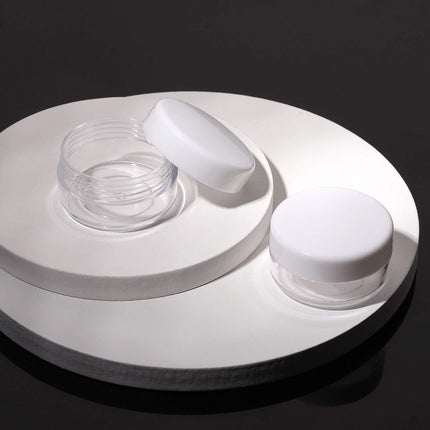 Cosmetic Cream Jar Bottle 50PCS 5g Transparent Round Refillable Sample Container
