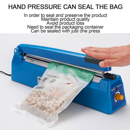 Manual Hand Press Heat Sealer Machine for Plastic and Foil Food Packaging Bags