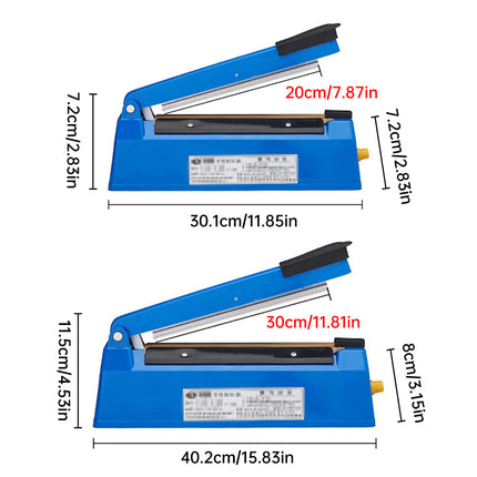 Manual Hand Press Heat Sealer Machine for Plastic and Foil Food Packaging Bags