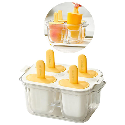 Popsicle Ice Cream Mold DIY Ice Lattice Maker Mould Reusable Home Ice Box Set