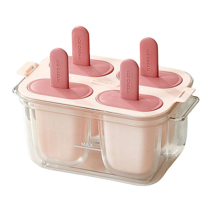 Popsicle Ice Cream Mold DIY Ice Lattice Maker Mould Reusable Home Ice Box Set