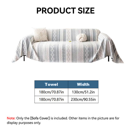 Sofa Cover Modern Geometric Green Breathable Soft for Living Room
