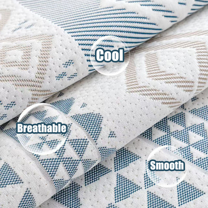 Sofa Cover Modern Geometric Green Breathable Soft for Living Room
