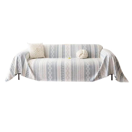 Sofa Cover Modern Geometric Green Breathable Soft for Living Room
