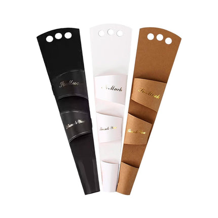 20pcs Valentines Day Flower Box Rose Packaging Handheld Kraft Paper Flower Bag