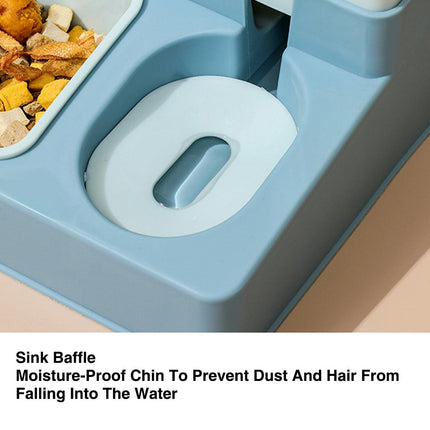 All in One Pet Feeding Bowl Cat Dog Water and Food Feeder Automatic Dispenser