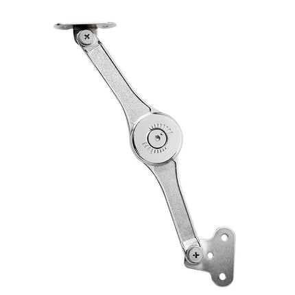 2 PCS Folding Lid Lift Up Stay Support Buffer Stop Hinge Silver With Soft-Close