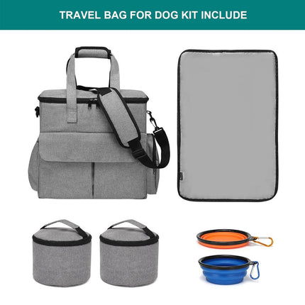 6PCS Pet Travel Outing Backpack Large Capacity Folding Storage Multifunctional