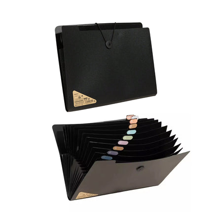 8 Cell File Folder Organizer Bag Test Paper Storage Document Holder School Office