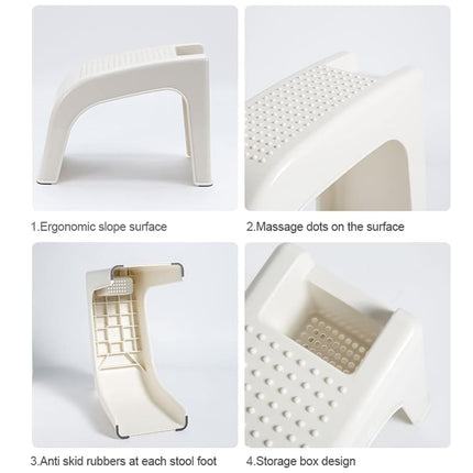 2 PCS Pedicure Stool Foot Care Nail Art Nail Cutting Stool Non-Slip Base Durable