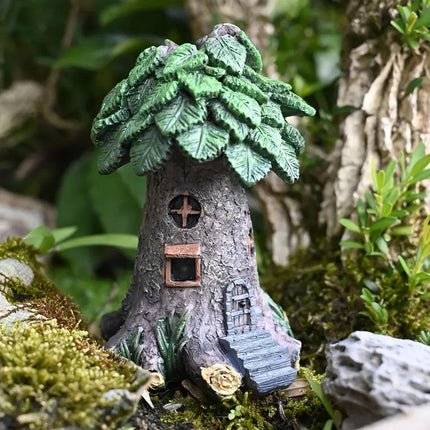 Resin Tree House Fish Tank Aquascape Gardening Micro Landscape DIY Decoration