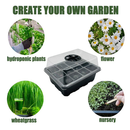 3/5pcs Plastic Seedling Tray Gardening Plant Starter Trays Nursery Pots Planting